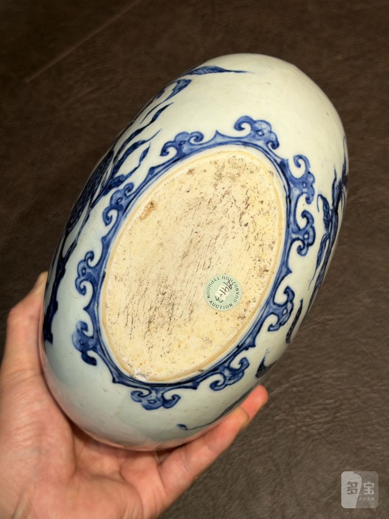 清雍正 青花折枝瑞果纹抱月瓶 - 图20